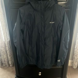 Columbia navy rain jacket